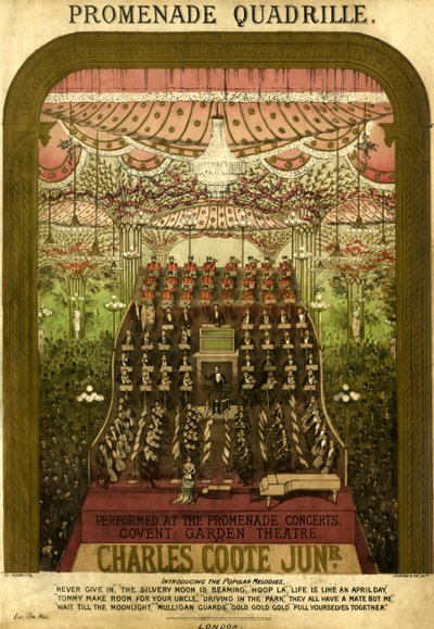 Copertina della partitura del Quadriglia Promenade da Unbekannter Künstler