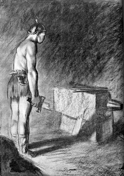 Debolezza militare prussiana - Caricatura della Prima Guerra Mondiale da Unbekannter Künstler