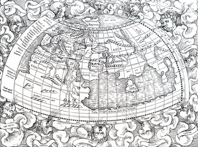 Mappa del mondo allora conosciuto di Tolomeo di Alessandria. da Unbekannt