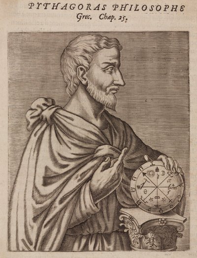 Pitagora, filosofo e matematico greco, VI secolo a.C. da Unbekannt
