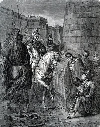 Quinto Cecilio Metello Macedonico (210-116 a.C.) in Grecia dopo la Battaglia di Scarpheia contro gli Achei nel 147 a.C. (Metello in Grecia dopo aver sconfitto Critolao di Megalopoli nella Battaglia di Scarpheia) da Unbekannter Künstler