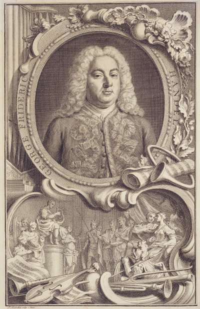 George Frederick Handel (1685-1759), frontespizio di 