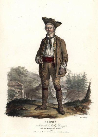 Raffile come Michau in Coelina di René Charles Guilbert de Pixérécourt, Ambigu Comique da Unbekannter Künstler