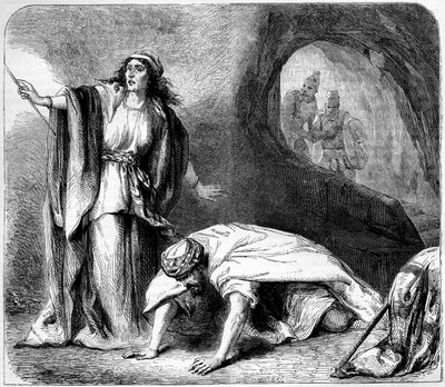 Resurrezione di Samuele da parte della strega di Endor - Bibbia da Unbekannter Künstler