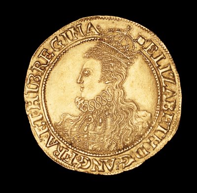 Rara moneta inglese, Ritratto della Regina Elisabetta I, Sterlina d
