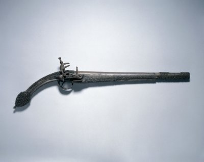 Pistola a pietra focaia con serratura a miquelet "a coda di topo", Balcani, fine 1700-inizio 1800 da Unbekannt