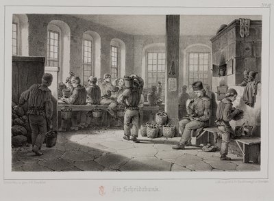 Lavorazione delle materie prime, Metallurgia - Lavorazione del minerale metallico, Germania, c 1851 da Unbekannt