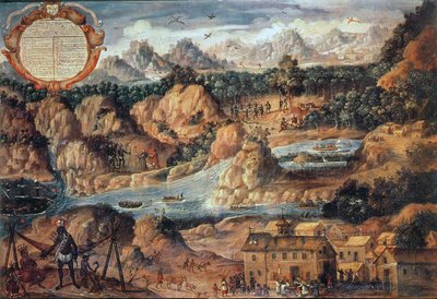 Riduzione dei nativi da Pantasma e Paraca in Guatemala da Unbekannter Künstler