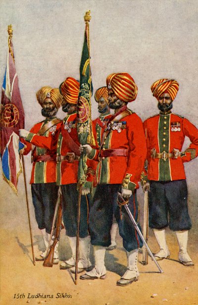 Reggimento dei 15° Sikh di Ludhiana da Unbekannter Künstler