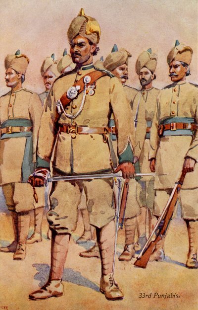 Reggimento dei 33° Punjabi da Unbekannter Künstler