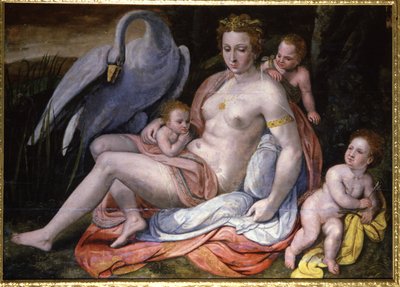 Religione. Mitologia greca. Leda e il cigno da Unbekannter Künstler