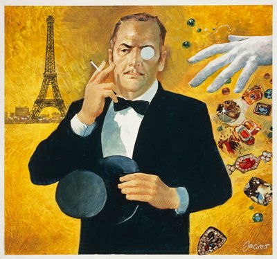 Rappresentazione di Arsène Lupin, ladro gentiluomo, personaggio di Maurice Leblanc da Alec Hunter