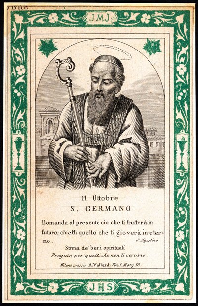 Rappresentazione di San Germano, inizio XX secolo (stampa) da Unbekannter Künstler