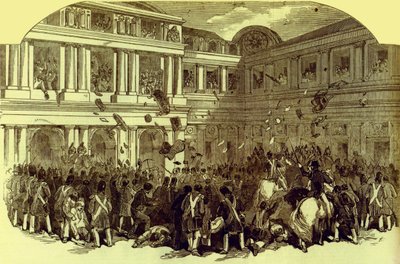 Rivoluzione a Parigi febbraio 1848 (stampa) da Unbekannter Künstler