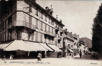 Albertville: vista del Quai des Allobroges da William M. Timlin