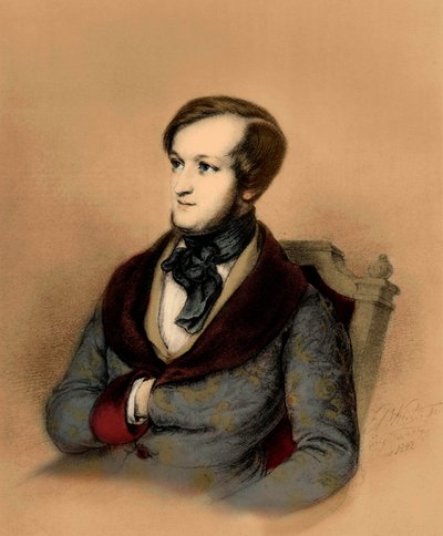 Richard Wagner a Parigi da Unbekannter Künstler