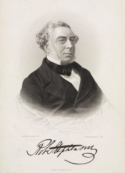 Robert Stephenson, ingegnere meccanico e civile inglese, c. 1850 da Unbekannt