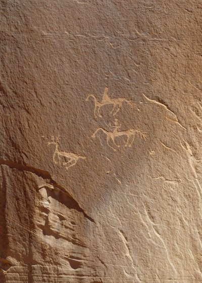 Incisioni rupestri, Ledge Ruin, Canyon de Chelly National Monument, Arizona, USA da William M. Timlin