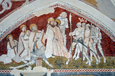 Arte romanica: Episodio della vita di Cristo (affresco) da Unbekannter Künstler