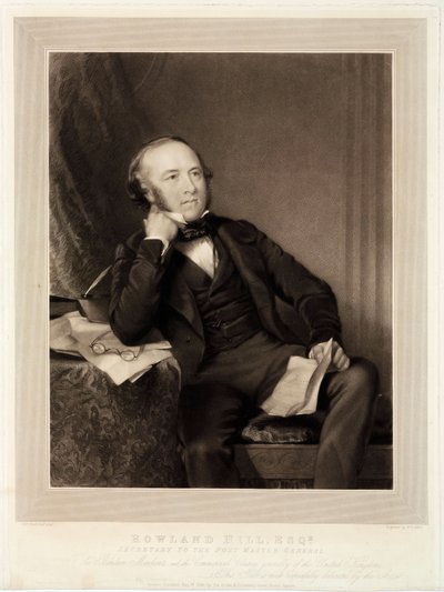 Rowland Hill, ideatore del penny post da Unbekannt