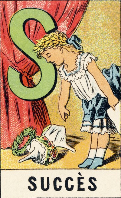 S : Successo - Gravura tratta da ABCD delle bambine. Pellerin & Cie, stampatore-editore, Epinal, circa 1890. Serie A da Unbekannt