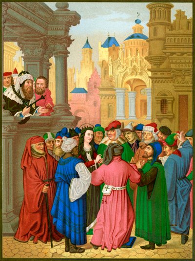 Santa Caterina con i dottori di Alessandria da Unbekannter Künstler