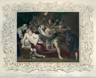 Sansone catturato dai Filistei - Bibbia da Unbekannter Künstler