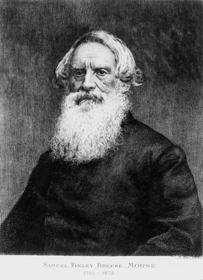 Samuel F B Morse, artista americano e inventore del codice Morse, c 1870 da Unbekannt