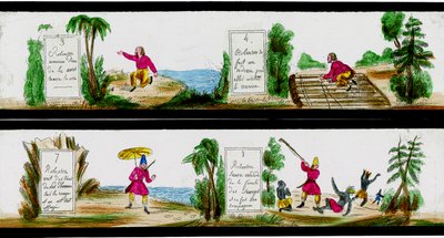 Scena dalle Avventure di Robinson Crusoe da Unbekannter Künstler