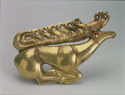 Emblema dello scudo a forma di cervo sdraiato, scita, fine VII-inizio VI secolo a.C. da Unbekannt