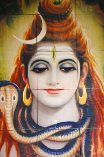 Tempio indù Shree, Leicester. Mosaico di Shiva, Regno Unito da Unbekannt