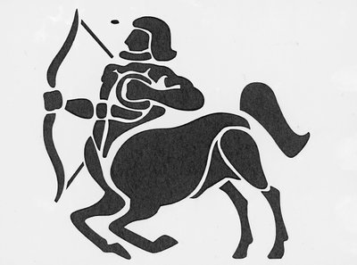 Segno dello zodiaco: il sagittario (Segno astrologico: sagittario) Collezione privata da Unbekannter Künstler