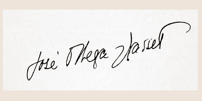 Firma di José Ortega y Gasset da Unbekannt