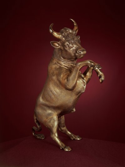 Modello in argento dorato di un toro impennato di Hans Keller, c.1590 da Unbekannt