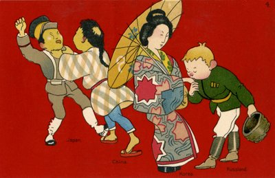 Guerra sino-giapponese e occupazione russa della Corea da Unbekannter Künstler