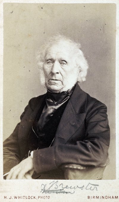Sir David Brewster, fisico scozzese, c 1860 da Unbekannt