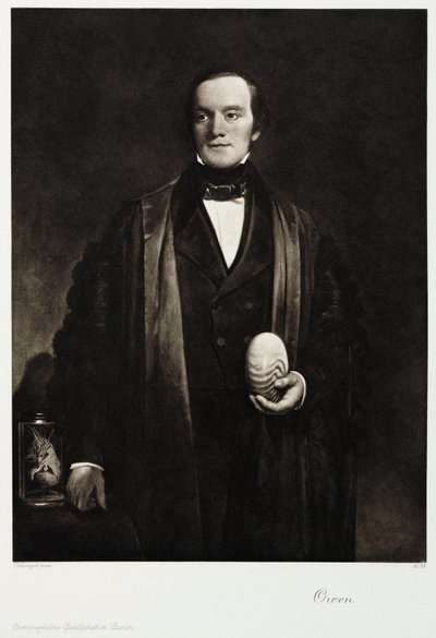 Sir Richard Owen, naturalista e paleontologo inglese, c 1845 da Unbekannt