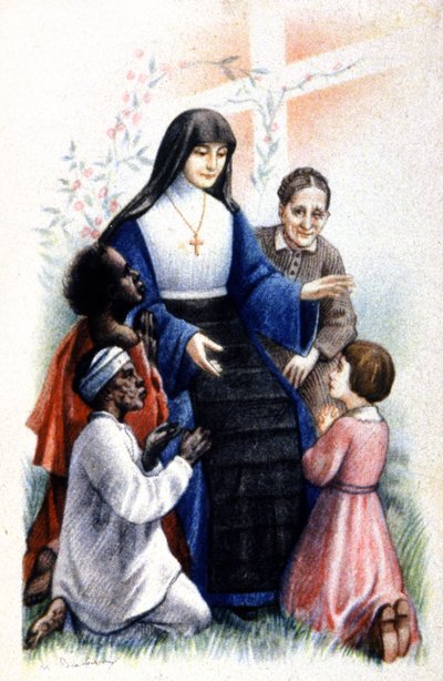 Suor Anne Marie Javouhey, c.1930 (illustrazione) da Unbekannter Künstler