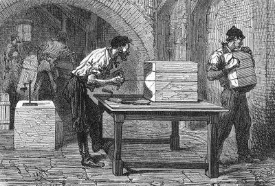 Produzione di sapone, Marsiglia, c.1880 da Unbekannter Künstler