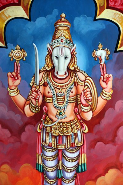 Tempio indù Sri Vadapathira Kaliamman. Avatar di Vishnu. Kalki, 10ª incarnazione. Singapore da Unbekannt