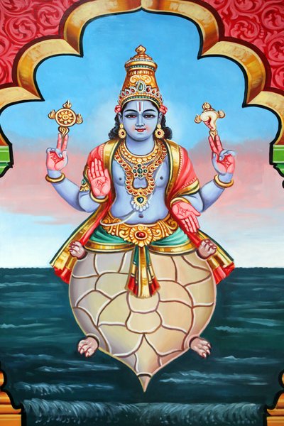 Tempio indù Sri Vadapathira Kaliamman. Avatar di Vishnu. Kurma 2ª incarnazione. Singapore da Unbekannt