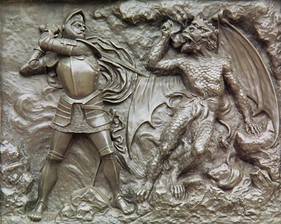 San Giorgio che combatte il drago (bronzo) da Unbekannt