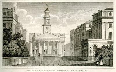 Chiesa di St Mary-le-bone, New Road da Unbekannt