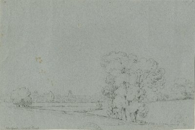 Stafford - Vista nord-est: disegno a matita, nd [?XIX secolo] da Unbekannt