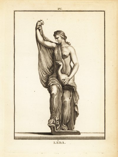Statua di Leda, principessa etolica poi regina di Sparta, sedotta da Zeus in forma di cigno da Unbekannt