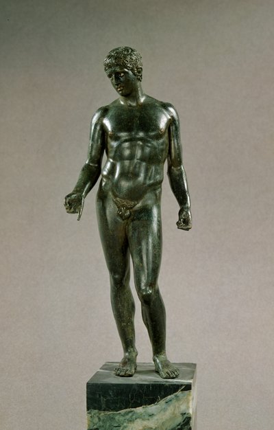 Statua di Mercurio, adattamento del Discophoros greco di Policleto, Romano, 25-50 d.C. da Unbekannt