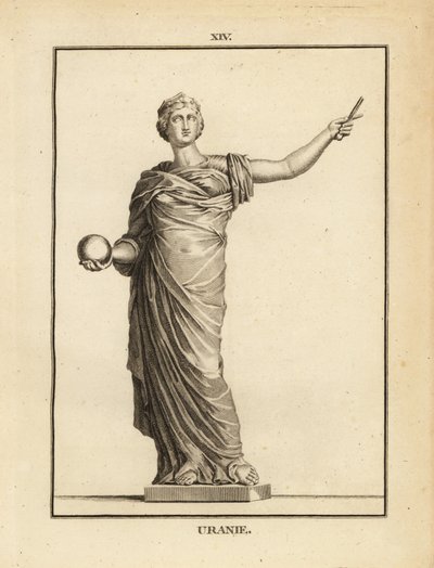 Statua di Urania, la musa dell