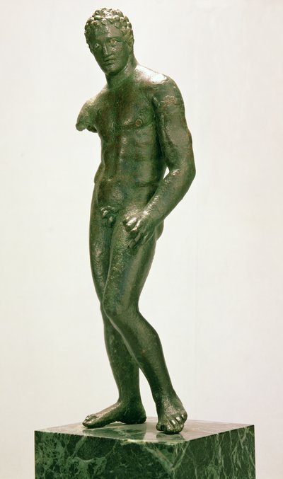 Statuetta di un pugile maschio, greca, c.400-375 a.C. da Unbekannt