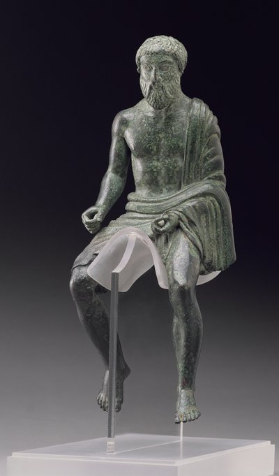 Statuetta di un cavaliere, etrusca, fine V secolo a.C. da Unbekannt