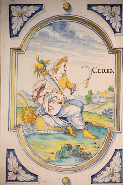 Stufa con la figura di Cerere da Unbekannt